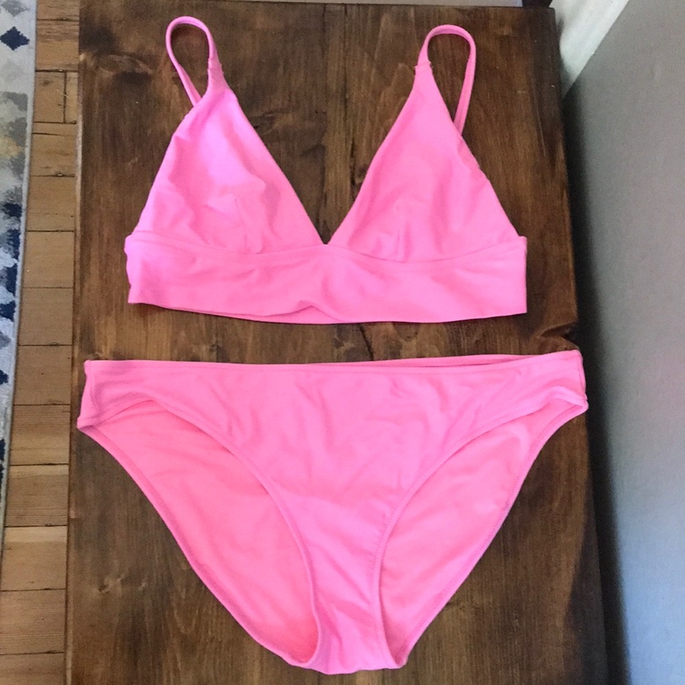 Hot pink bikini